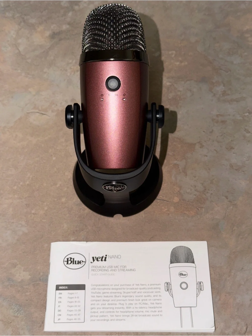 Blue Yeti Nano Metallic Red USB Microphone